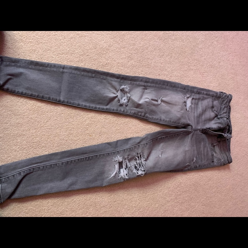 American Eagle grey jeans
